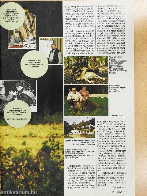 Nimród 1995. január-december/1996. (nem teljes évfolyam)/Szemle Tájékoztató az 1993. évi vadgazdálkodási eredményekről