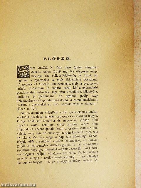 Az Úr Jézus kis kegyeltje