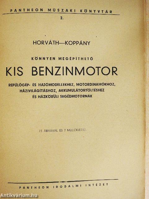 Könnyen megépíthető kis benzinmotor