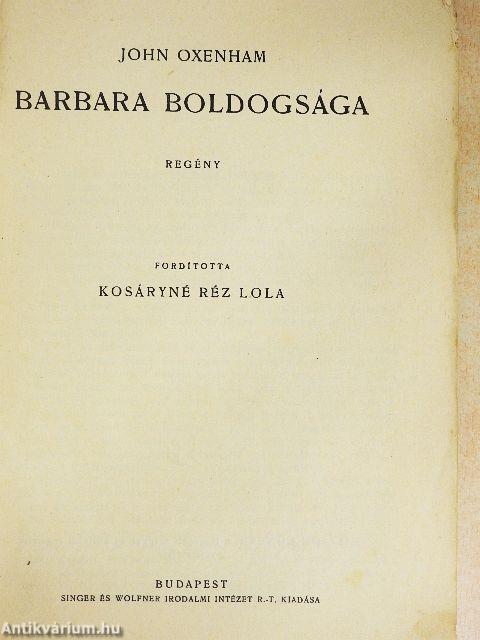 Barbara boldogsága