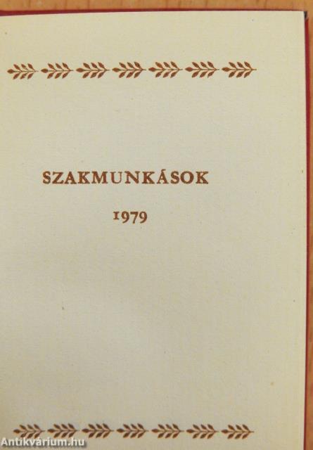 Szakmunkások 1979 (minikönyv)