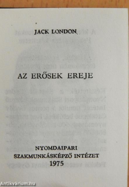 Jack London 1-4. (minikönyv) (számozott)