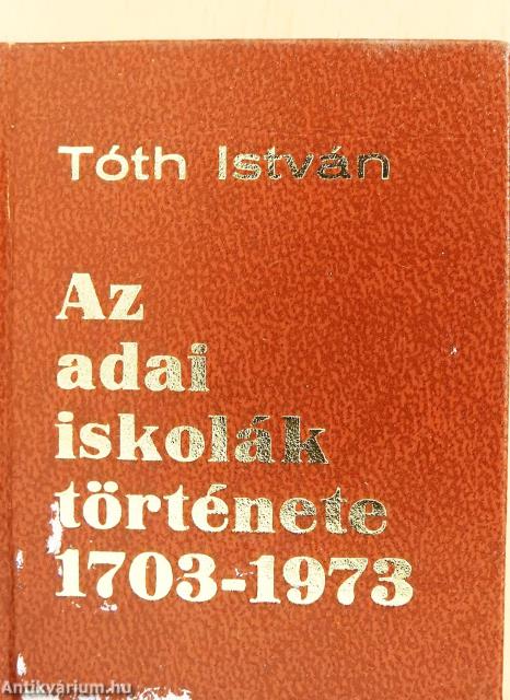 Az adai iskolák története (minikönyv)