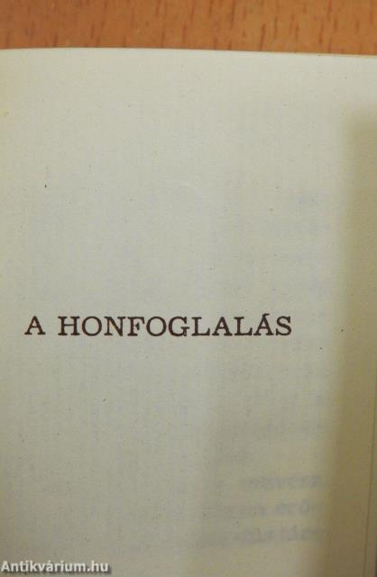 A honfoglalás (minikönyv)