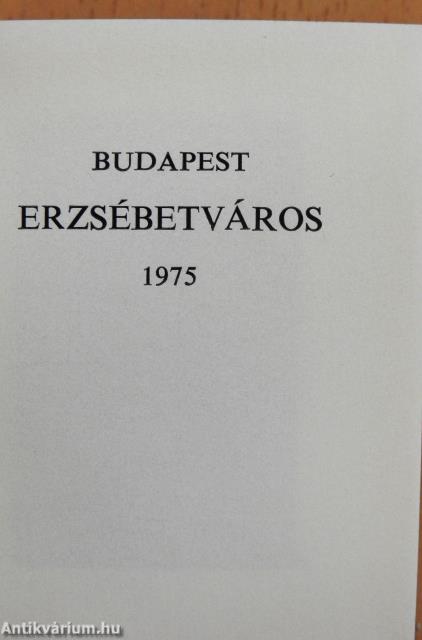 Budapest Erzsébetváros (minikönyv)