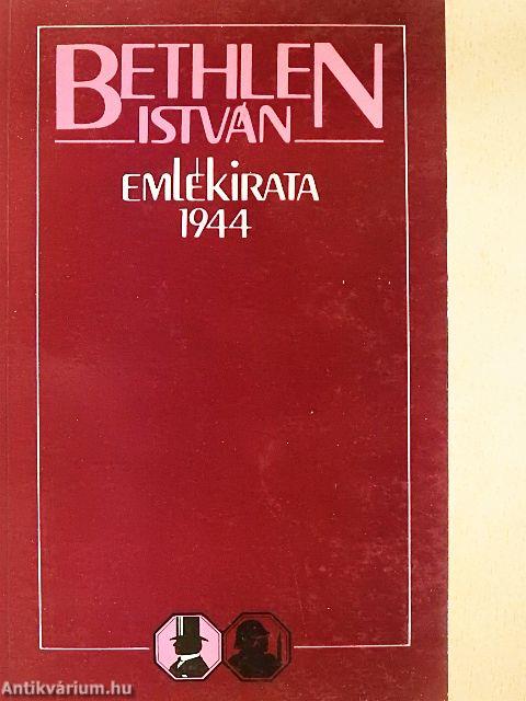 Bethlen István emlékirata