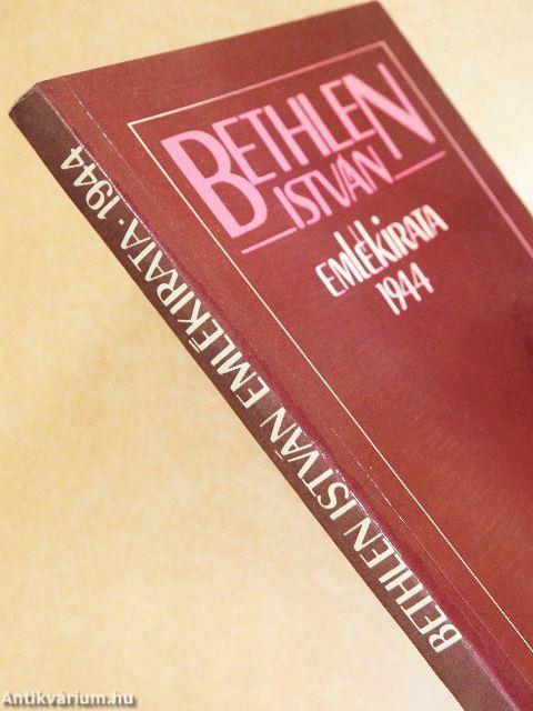 Bethlen István emlékirata