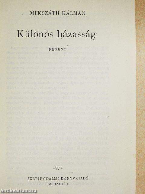 Különös házasság