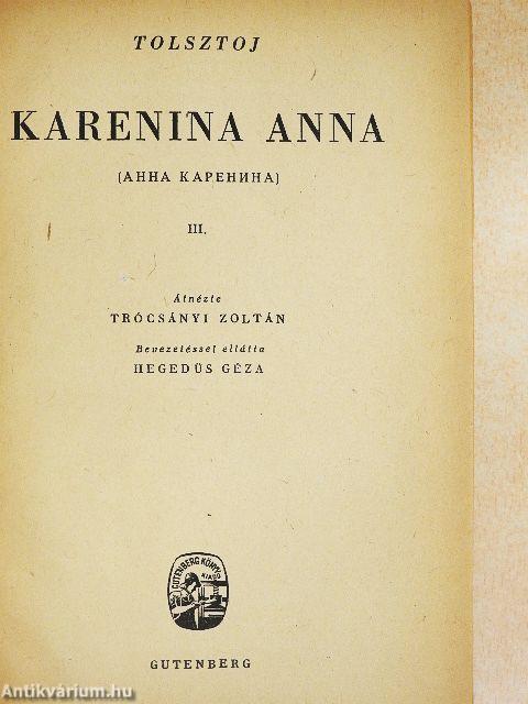 Karenina Anna I-IV.