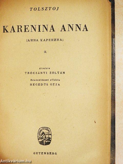 Karenina Anna I-IV.