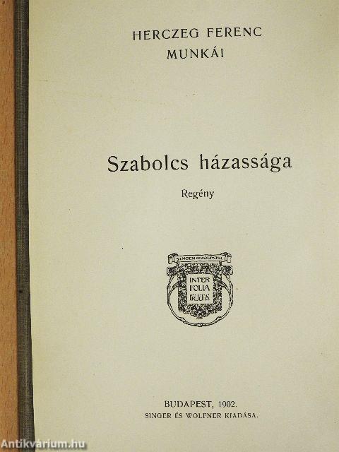 Szabolcs házassága