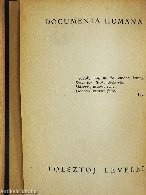 L. Ny. Tolsztoj levelei