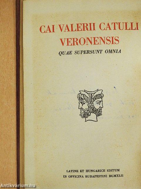 Caius Valerius Catullus összes költeményei