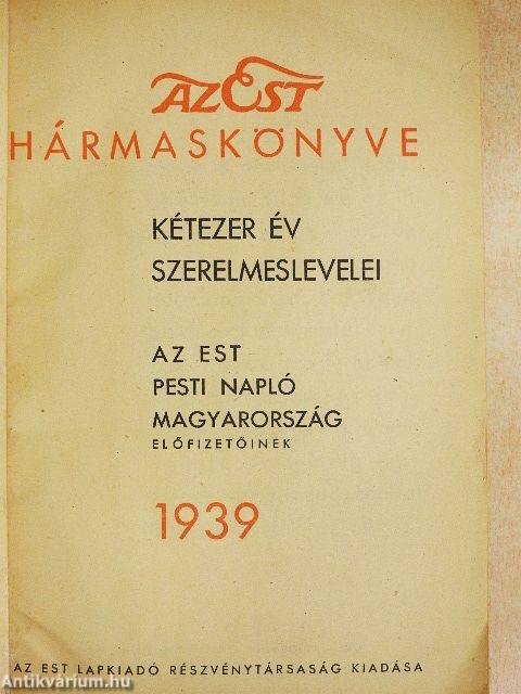 Az Est hármaskönyve 1939.