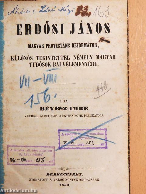 Erdősi János magyar protestáns reformátor