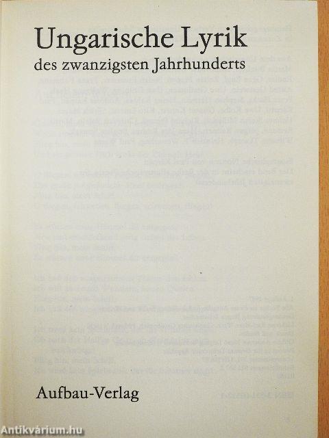 Ungarische Lyrik