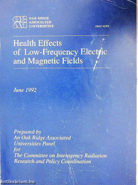 Health Effects of Low-Frequency Electric and Magnetic Fields