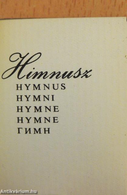 Himnusz (minikönyv)