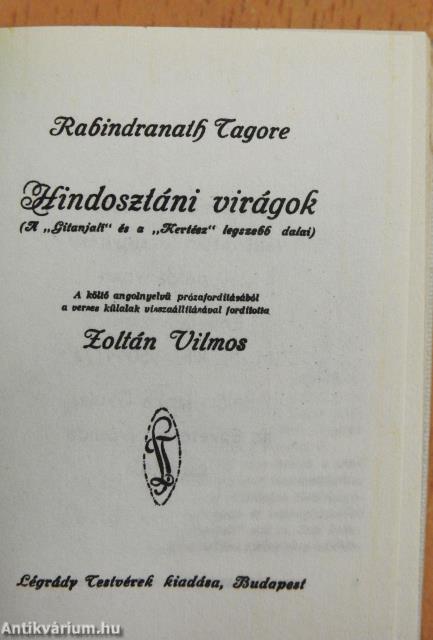 Hindosztáni virágok (minikönyv)