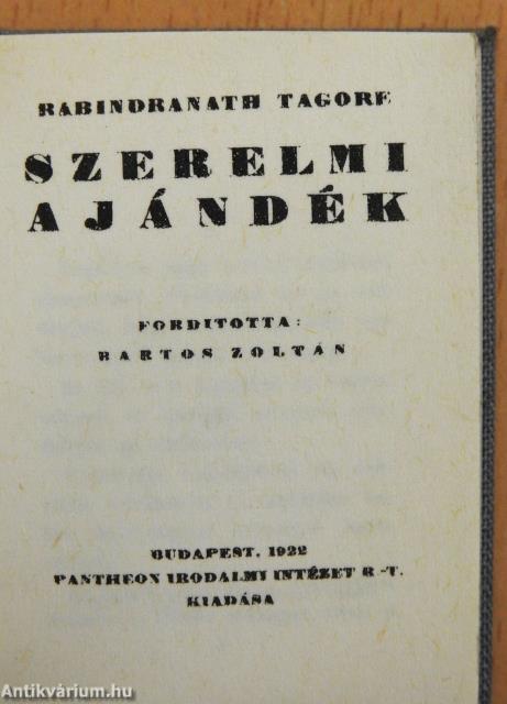 Szerelmi ajándék (minikönyv)