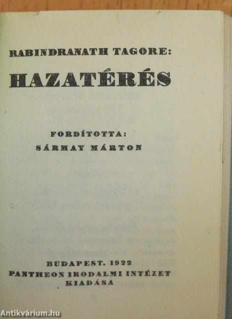 Hazatérés (minikönyv)