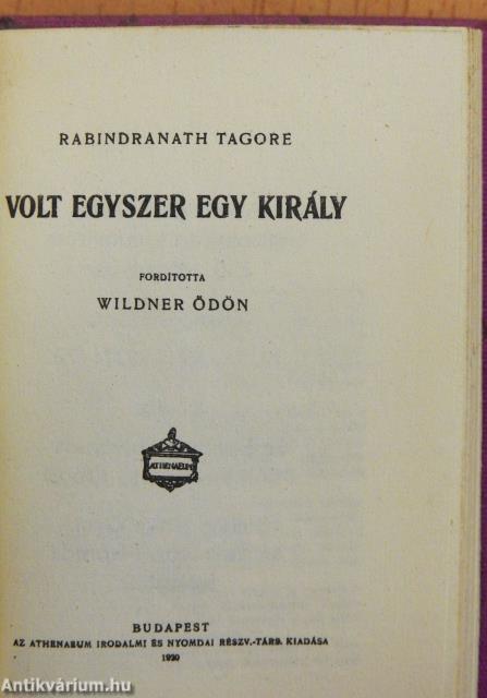 Volt egyszer egy király (minikönyv)
