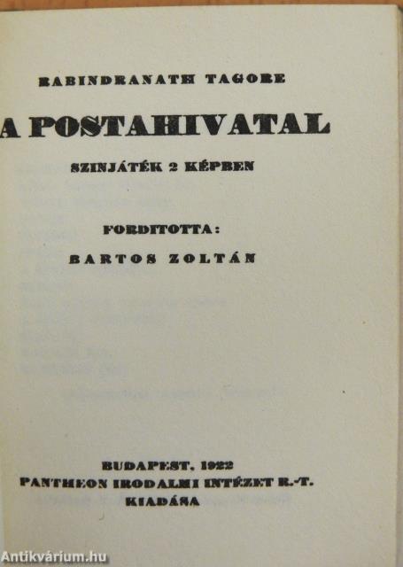 A postahivatal (minikönyv)