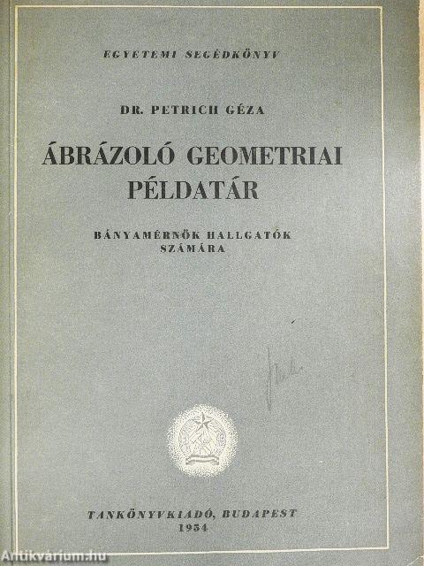 Ábrázoló geometriai példatár