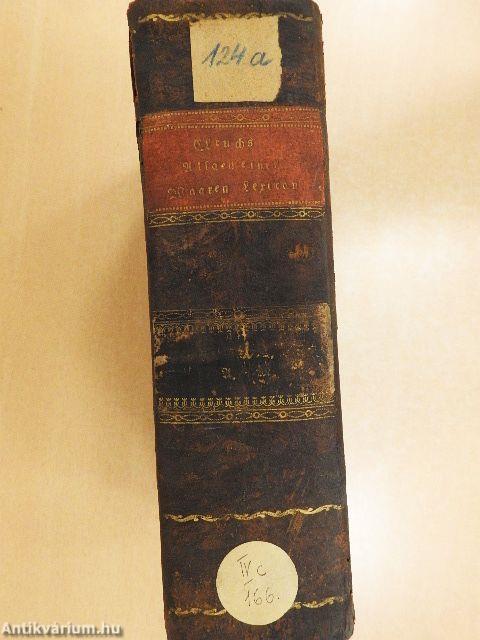 Allgemeines Waaren-Lexicon I. (gótbetűs)