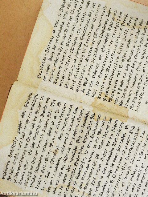 Allgemeines Waaren-Lexicon I. (gótbetűs)