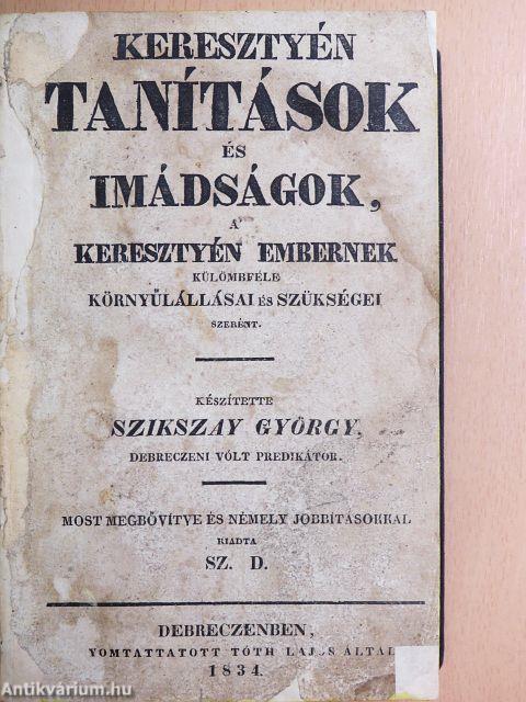 Keresztyén tanítások és imádságok