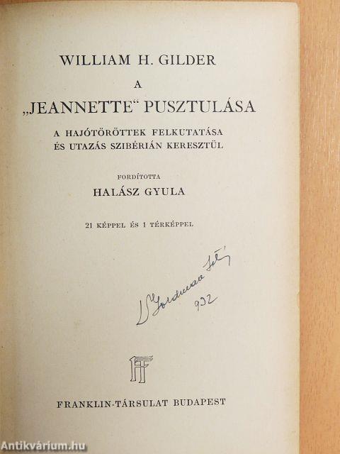 A "Jeannette" pusztulása