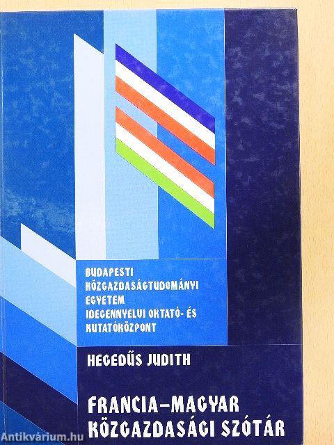 Francia-magyar közgazdasági szótár