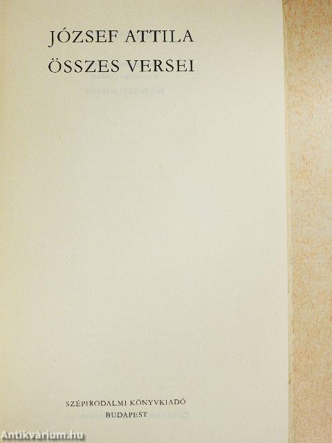 József Attila összes versei