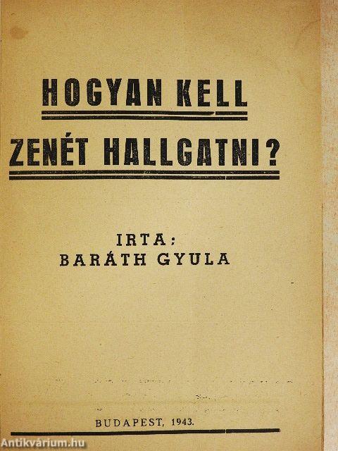 Hogyan kell zenét hallgatni?