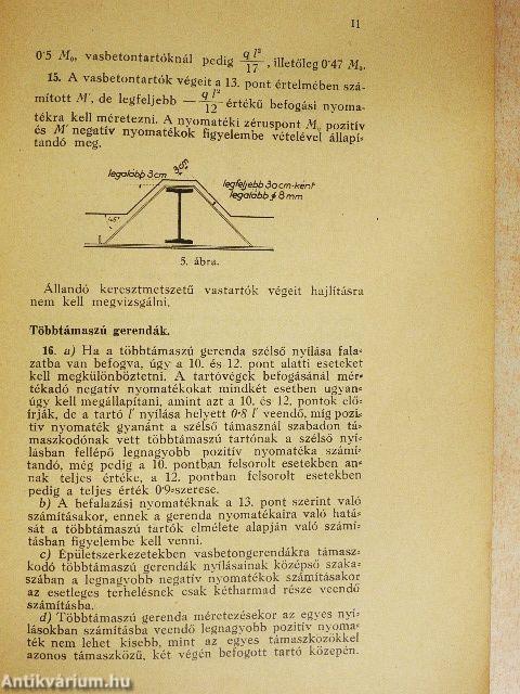 A Magyar Mérnök- és Építész-Egylet vasbetonszabályzata 1931.