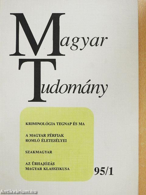 Magyar Tudomány 1995. január