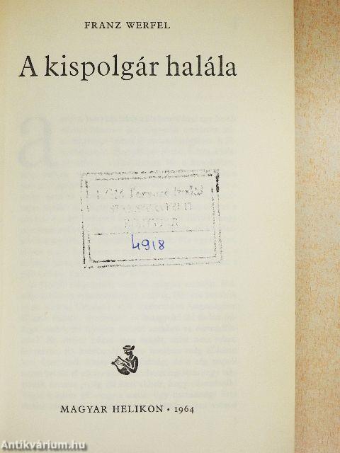 A kispolgár halála