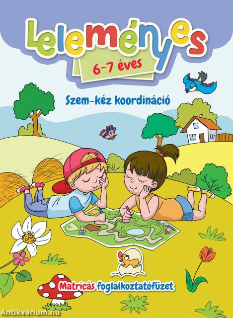 Leleményes 6-7 éves - Szem-kéz koordináció - Matricás foglalkoztatófüzet