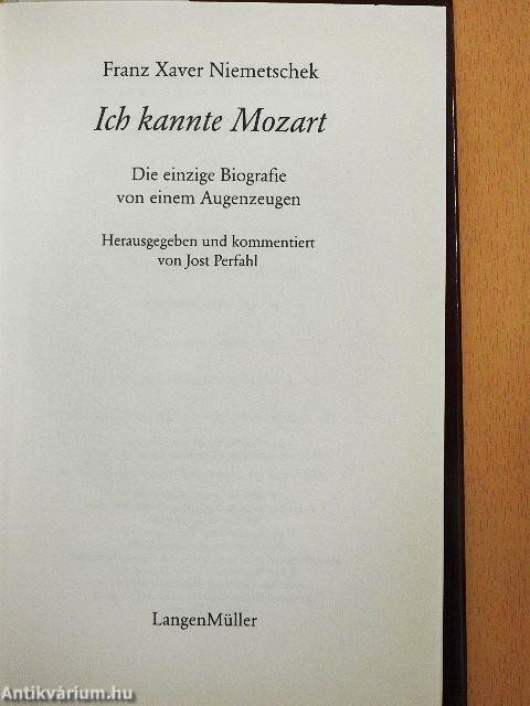 Ich kannte Mozart