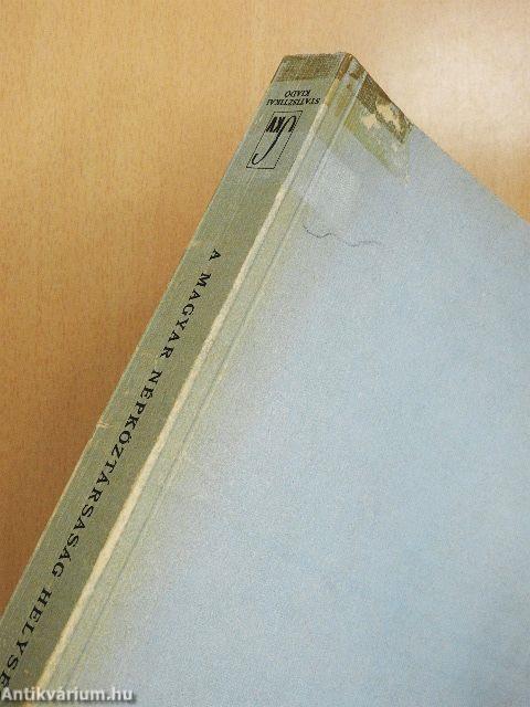 A Magyar Népköztársaság helységnévtára 1985