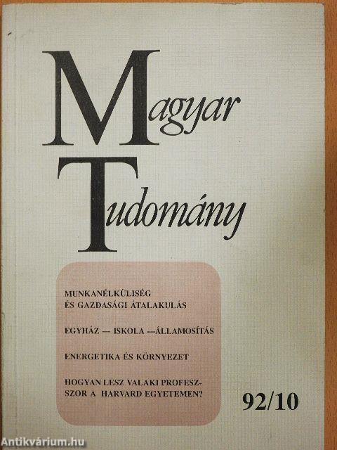 Magyar Tudomány 1992. október
