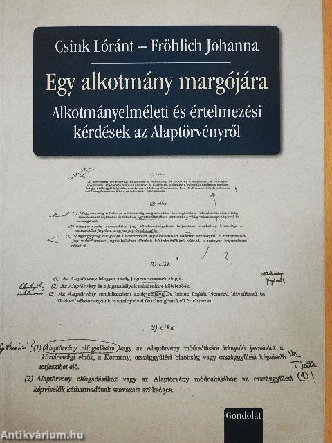 Egy alkotmány margójára
