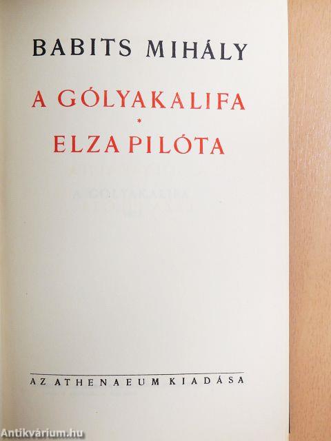 A gólyakalifa/Elza pilóta
