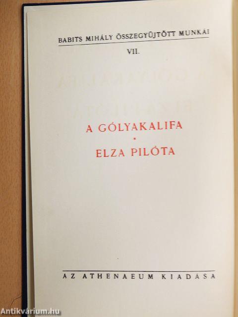 A gólyakalifa/Elza pilóta