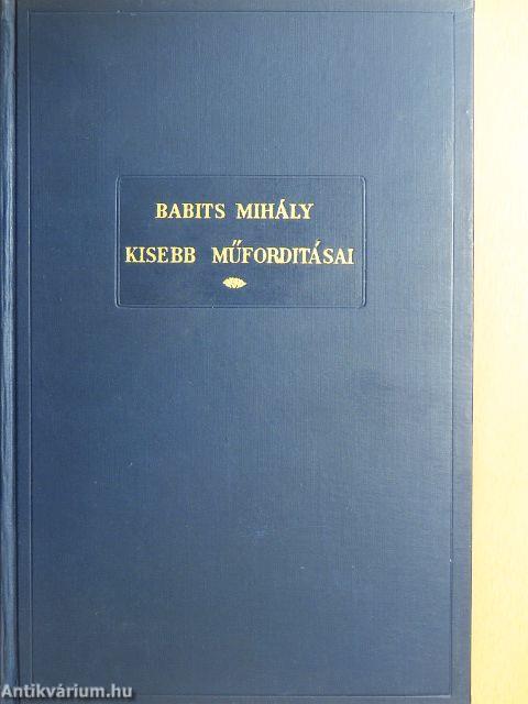 Babits Mihály kisebb műfordításai