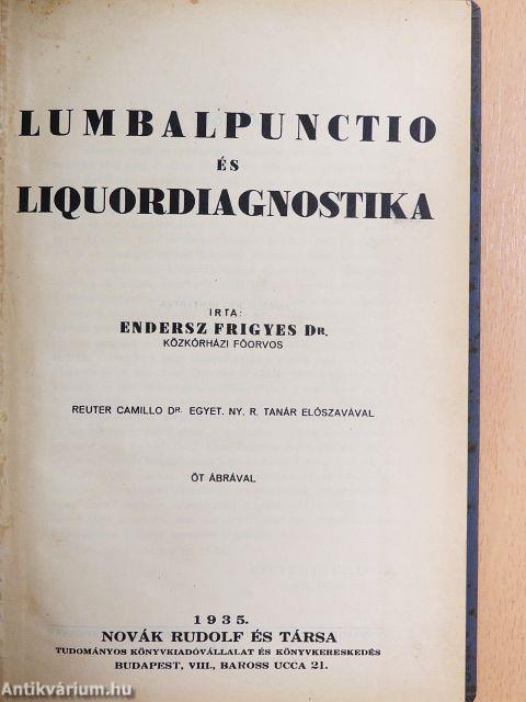 Lumbalpunctio és liquordiagnostika