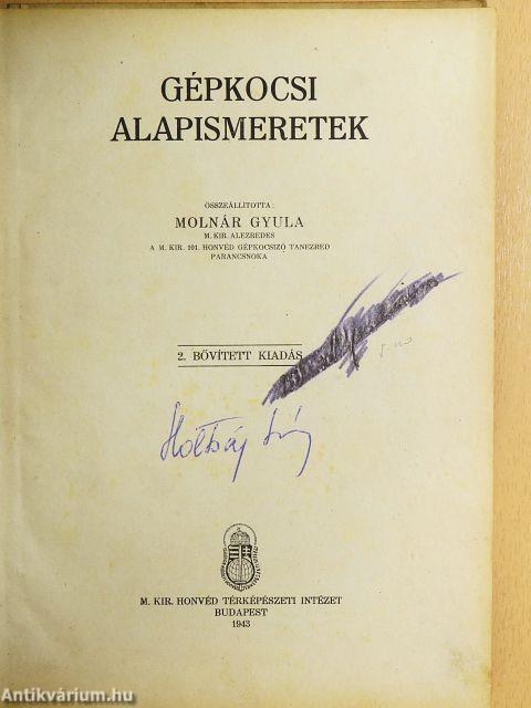 Gépkocsi alapismeretek