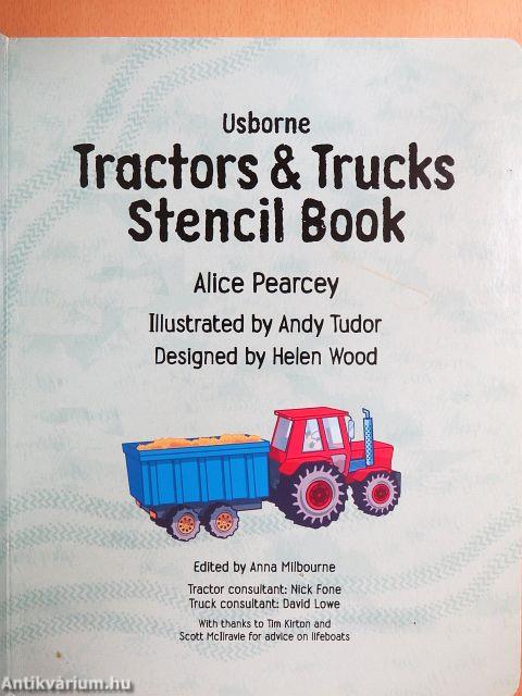 Tractors & Trucks Stencil Book