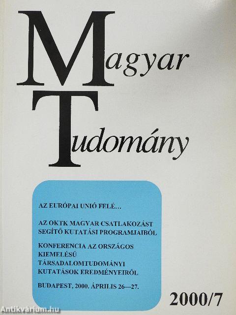 Magyar Tudomány 2000. július
